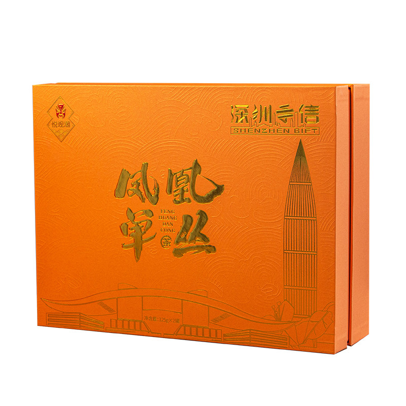 悦观潮深圳手信凤凰单丛茶叶250g礼盒装鸭屎香蜜兰广东特产伴手礼