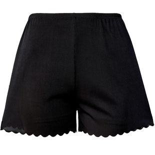 白色安全裤女防走光夏季薄款打底裤可外穿不卷边宽松蕾丝花边短裤