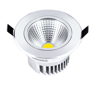 COB射灯天花嵌入式小孔洞灯led筒灯店铺背景墙3W5W7W12w20w30瓦18