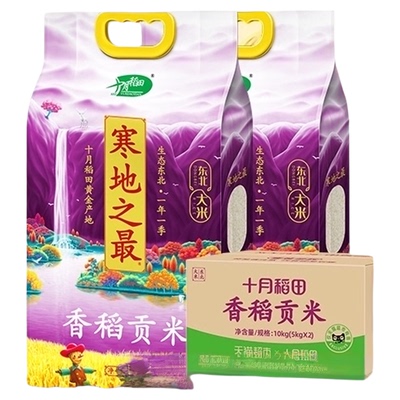 十月稻田东北香稻贡米10kg×1箱