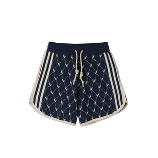 U/TI花版抽绳潮毛织短裤女时尚百搭设计感休闲裤尤缇时尚春季新款