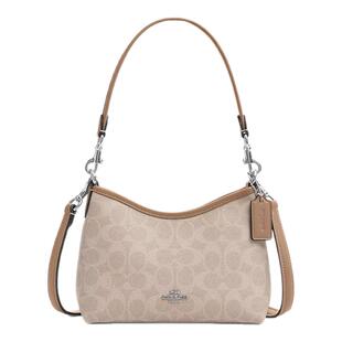 情人节礼物-COACH/蔻驰Laurel小号流浪包老花单肩斜挎手提腋下包