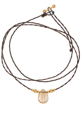 迷你编绳项圈项链纯银锁骨链