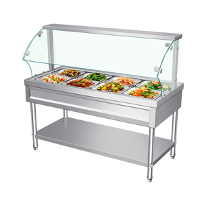 快餐保温台商用玻璃罩快餐车