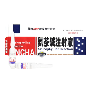 氨茶碱注射液宠物狗狗猫咪犬用呼吸道病咳嗽喘气管炎化痰药可雾化