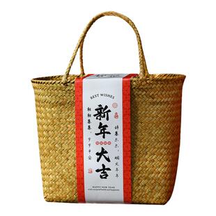 2026新年礼盒包装年货空盒马年手提篮春节大礼包礼物盒过年礼品篮