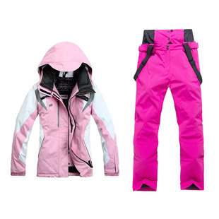 特价滑雪服套装女款上衣裤子加肥加大透气防水单双板通用断码清仓