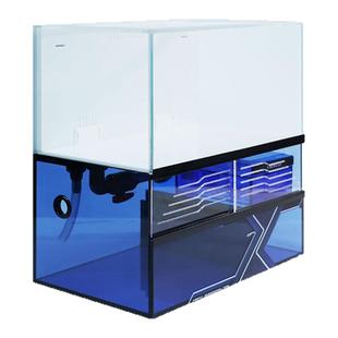 久物鱼缸萤火虫B7系列原生溪流缸金鱼缸底滤缸背溢流静音包上楼