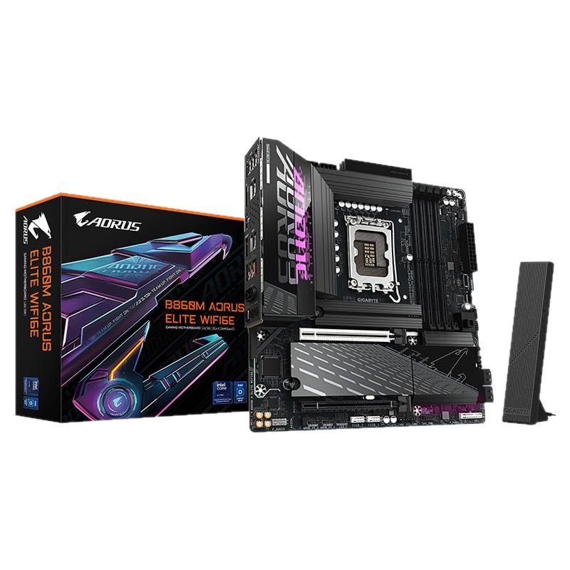 技嘉新品B860魔鹰/小雕/冰雕台式电脑主板适配INTEL 245/265/KF/K