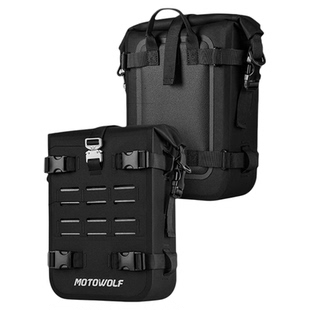 摩多狼摩托车护杠边包硬核防水机车骑行大容量多功能摩旅骑士背包
