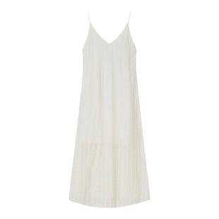 现货 COTEMP 26早秋 AVIGNON DRESS 简约优雅纤细薄白色透吊带裙