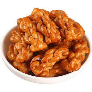 散称多口味麻花小辫子5斤装传统零食小吃椒盐原味混合装包邮