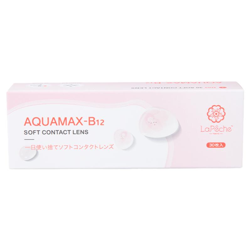 拉拜詩水信玄餅小粉片日拋透明隱形近視眼鏡30片x2