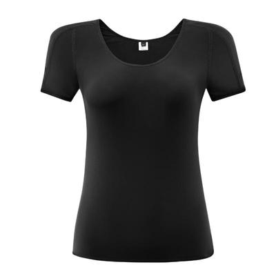 诗葵打底垫肩秋冬无痕T恤女