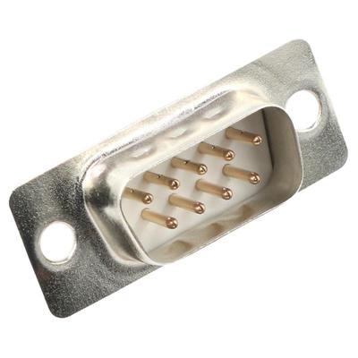 DB9插头双排九针232/485串口接头