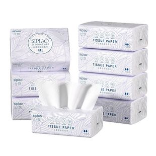 丝飘雅致抽纸5层300张纸巾面巾纸餐巾纸擦手擦脸厕所纸抽柔软亲肤