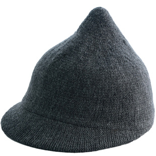 婴儿帽子秋冬宝宝可爱超萌毛呢帽j尖顶婴幼儿洋气礼帽冬季针织帽