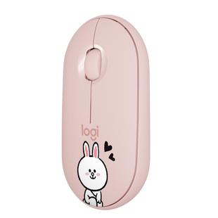 罗技pebble鹅卵石无线蓝牙鼠标双模轻薄静音办公ipad平板电脑拆包