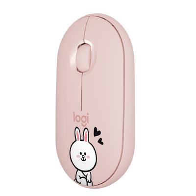 罗技pebble鹅卵石无线蓝牙鼠标双模轻薄静音办公ipad平板电脑拆包