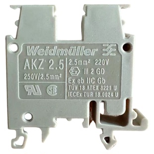 全新原装正品 weidmuller魏德米勒微型接线端子AKZ2.5 0697160000