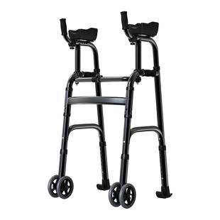 老人腿无力助行器康复走路辅助器防摔可坐代步车偏瘫手术后助步器