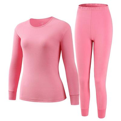 AB内衣女士纯棉刷绒圆领套装