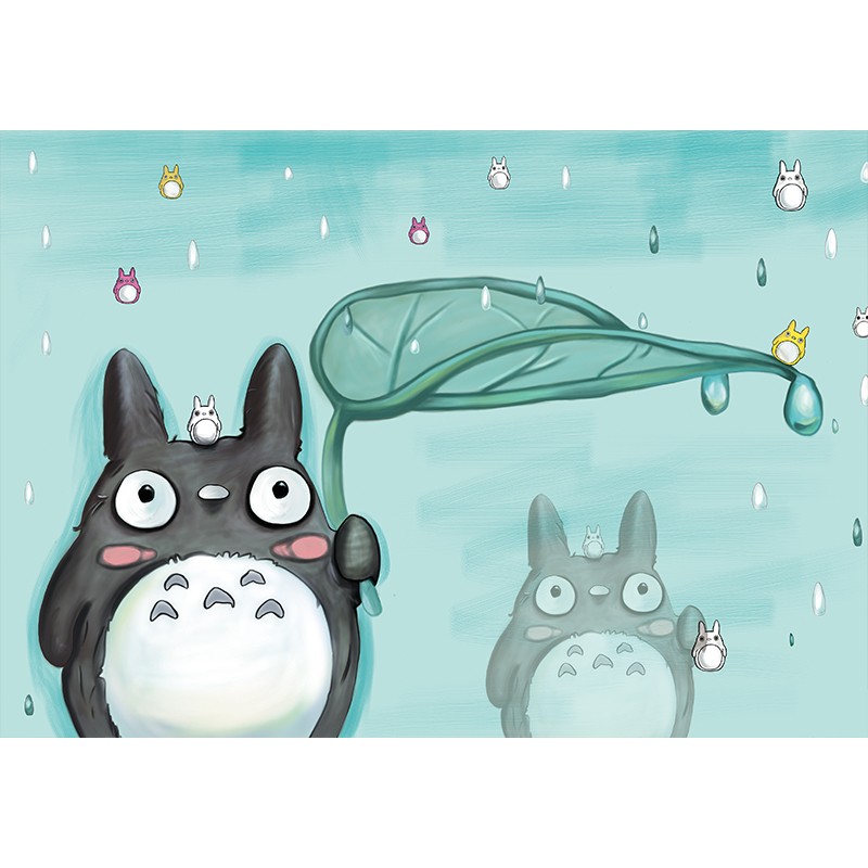 可爱龙猫卡通电表箱自粘