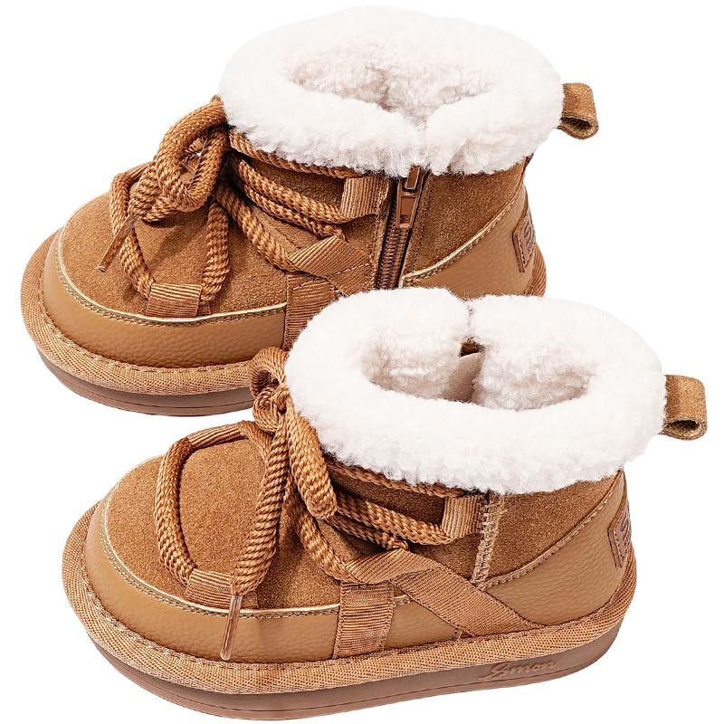 书萌儿童雪地靴保暖加绒