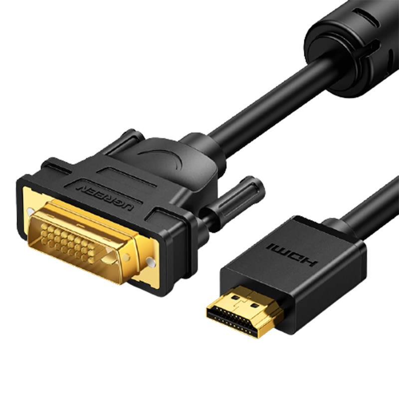绿联hdmi转dvi线视频线笔记本外接显示器转接头hdmi高清dvi转hdmi