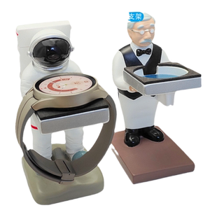 适配于三星Galaxy watch 7/8 ultra 6 Classic 5 4 Pro智能手表充电器太空人卡通充电器桌面支架收纳支架底座