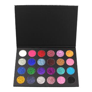 24色钻石眼影盘儿童舞台舞蹈演出眼妆亮片彩美妆套组闪亮化妆工具