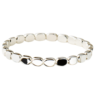 S925纯银简约方块钱袋戒指女 欧美冷淡ins风小众设计尾戒关节戒