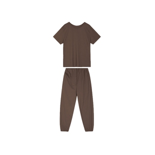 【H系列】JNBYHOME江南布衣秋纯色外穿睡衣舒适女短袖家居服套装