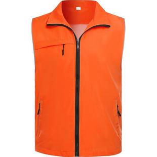 餐饮服务员马甲定制印logo超市便利店防水背心志愿者工作服印字