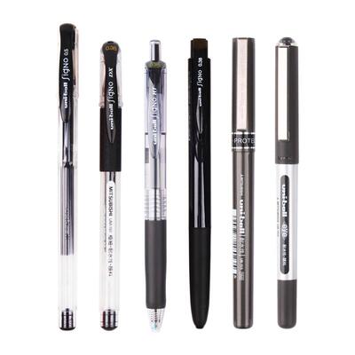 日本UNI三菱中性笔学生黑色水笔