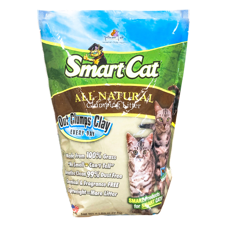 SmartCat植物猫砂原味不刺鼻无添加无尘吸水猫砂美国进口10磅*3包