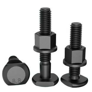 8.8级高强度 t形螺丝螺母组合套装T型槽梯型螺钉螺栓法兰螺母螺杆