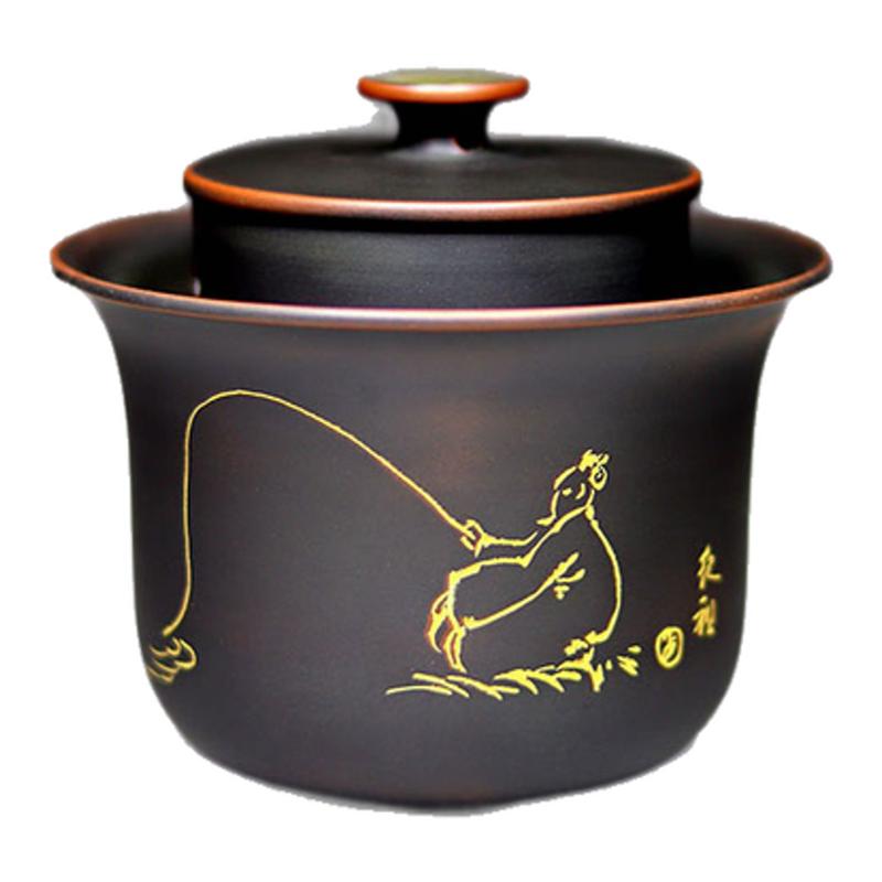 卢纪祖手抓壶纯手工制作盖碗壶名家大师广西茶具家用茶壶非紫砂