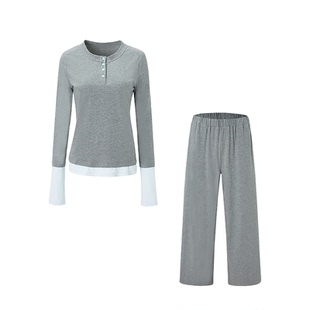 Chyooh明星同款匹马棉多云转晴可外穿内搭套装女士家居服睡衣套装