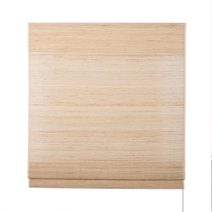 贵品罗马帘天然苎麻亚麻黄麻隔断屏风中式茶室书房遮光卷拉式窗帘