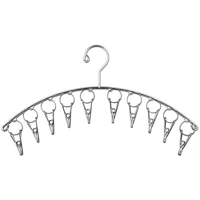 不锈钢袜子架防风弧形实心20夹