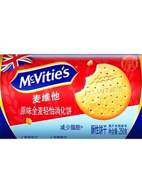 麦维他进口全麦消化饼干250g