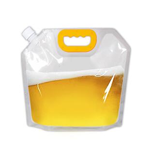 定制啤酒袋塑料透明鲜啤扎啤外卖包装袋青岛啤酒打包袋啤酒包装袋