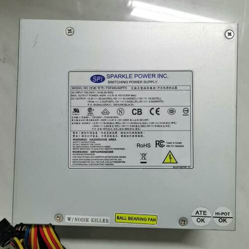 溢价-工业设备400W工控机电源 SPI FSP400-60PFN