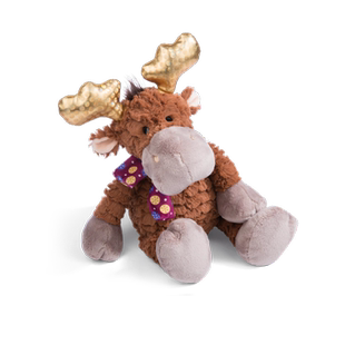 德国NICI冬季家族驼鹿图尔毛绒公仔儿童礼物小鹿玩具女生礼物安抚