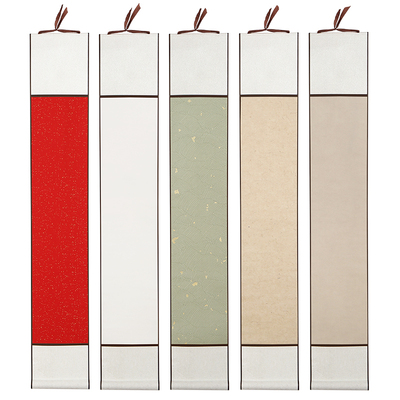 16*96cm条幅小卷轴复古禅意挂画