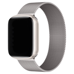 适用于苹果手表红色多色米兰尼斯磁吸金属iwatchS1-S10手表链