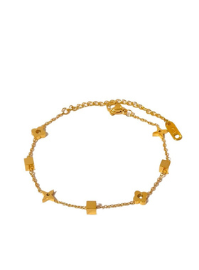 新款方块花花手链韩版ins风精致小众设计高级感不掉色手饰品