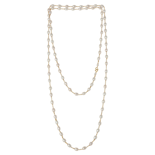 TRK珠宝满天星极光珍珠18k金长款毛衣链项链高级感轻奢生日礼物女