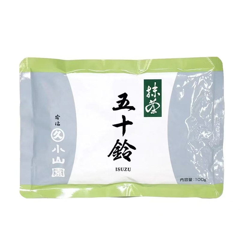 日本五十铃抹茶粉宇治丸久小山园箬竹100g烘焙甜品家用点茶冲饮